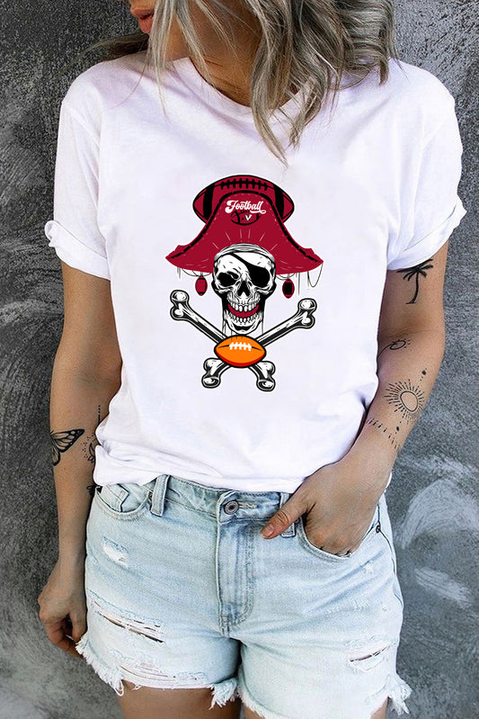 Skeleton Graphic Short Sleeve T-Shirt