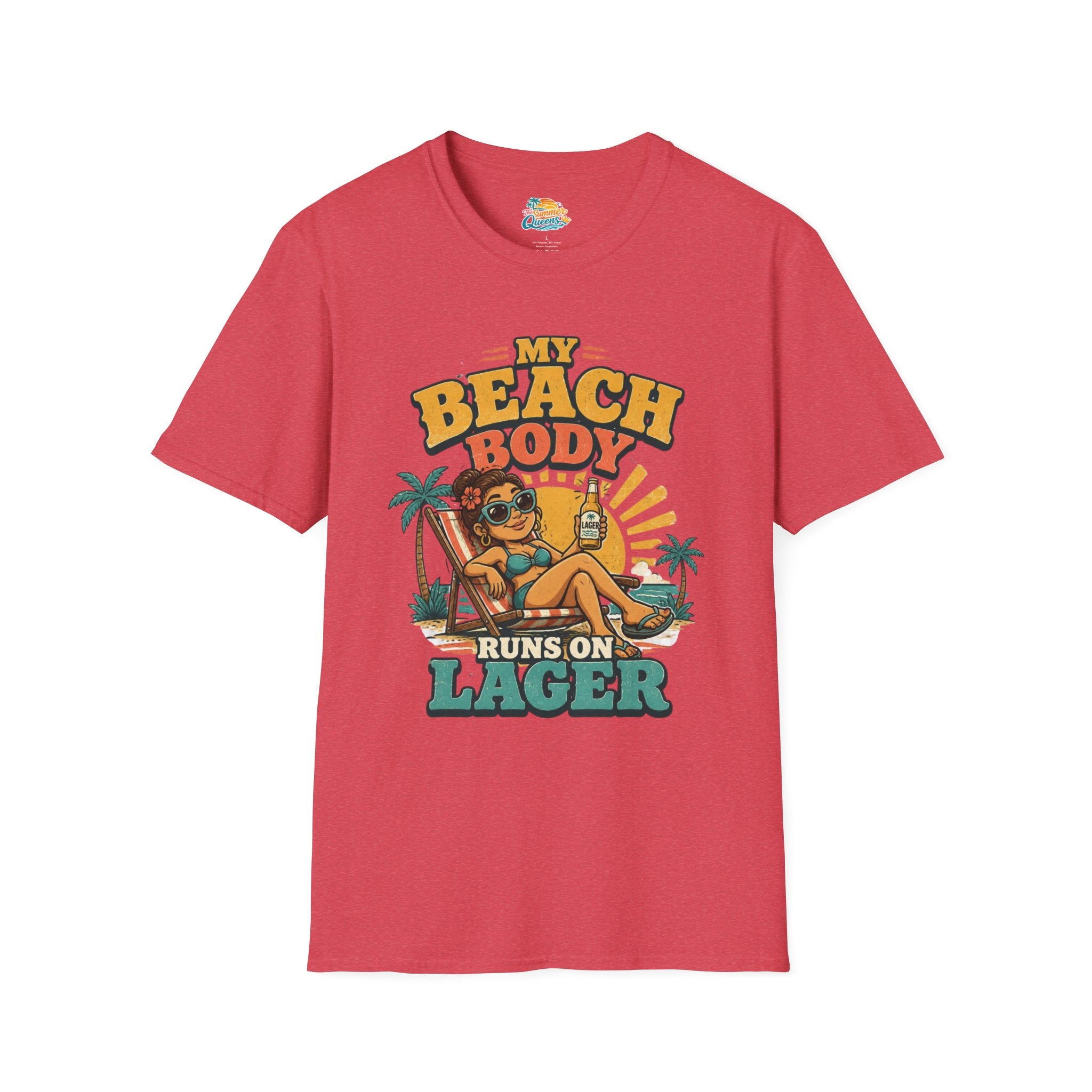 My Beach Body Runs on Lager T-Shirt
