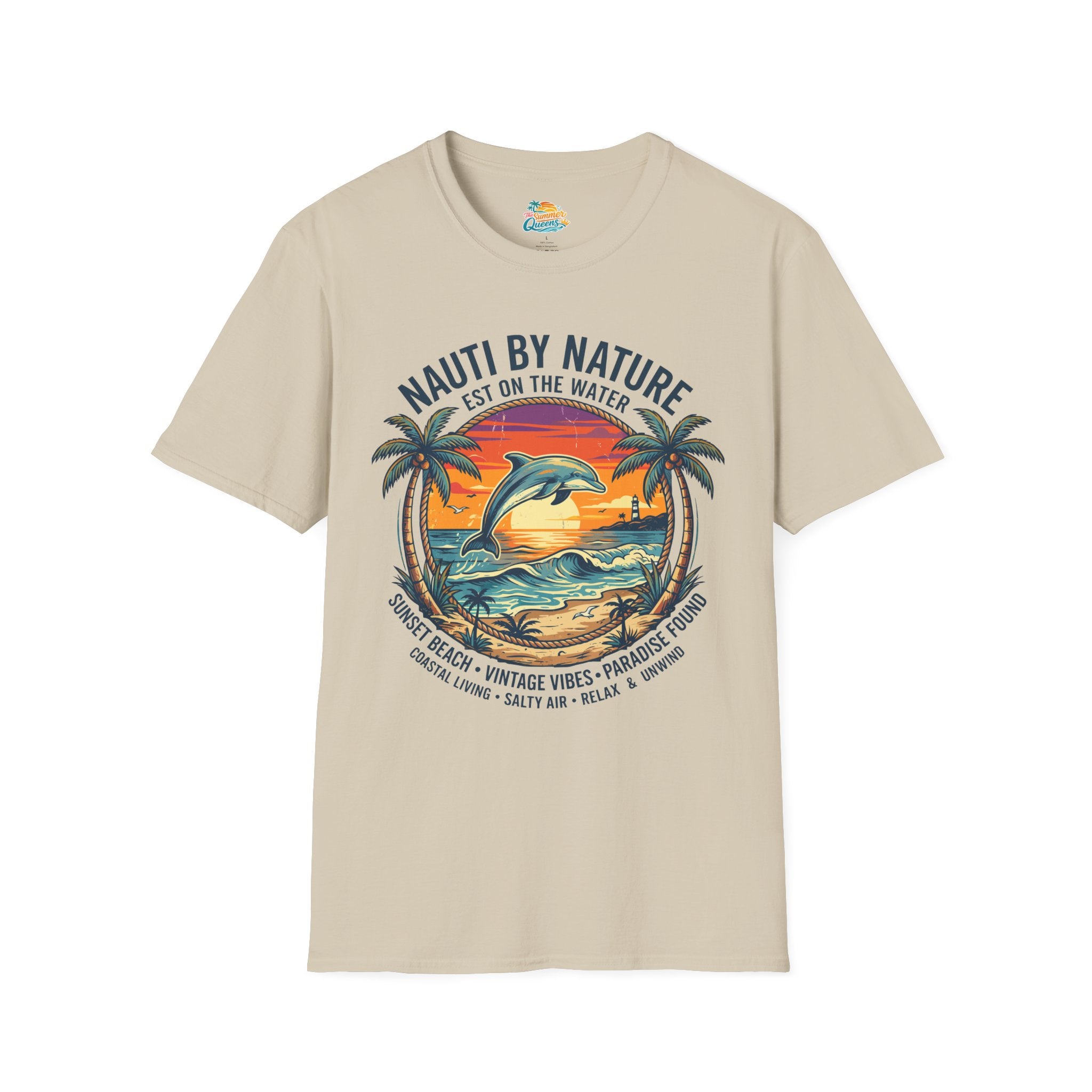 Nauti By Nature EST On The Water - Dolphin Sunset T-Shirt