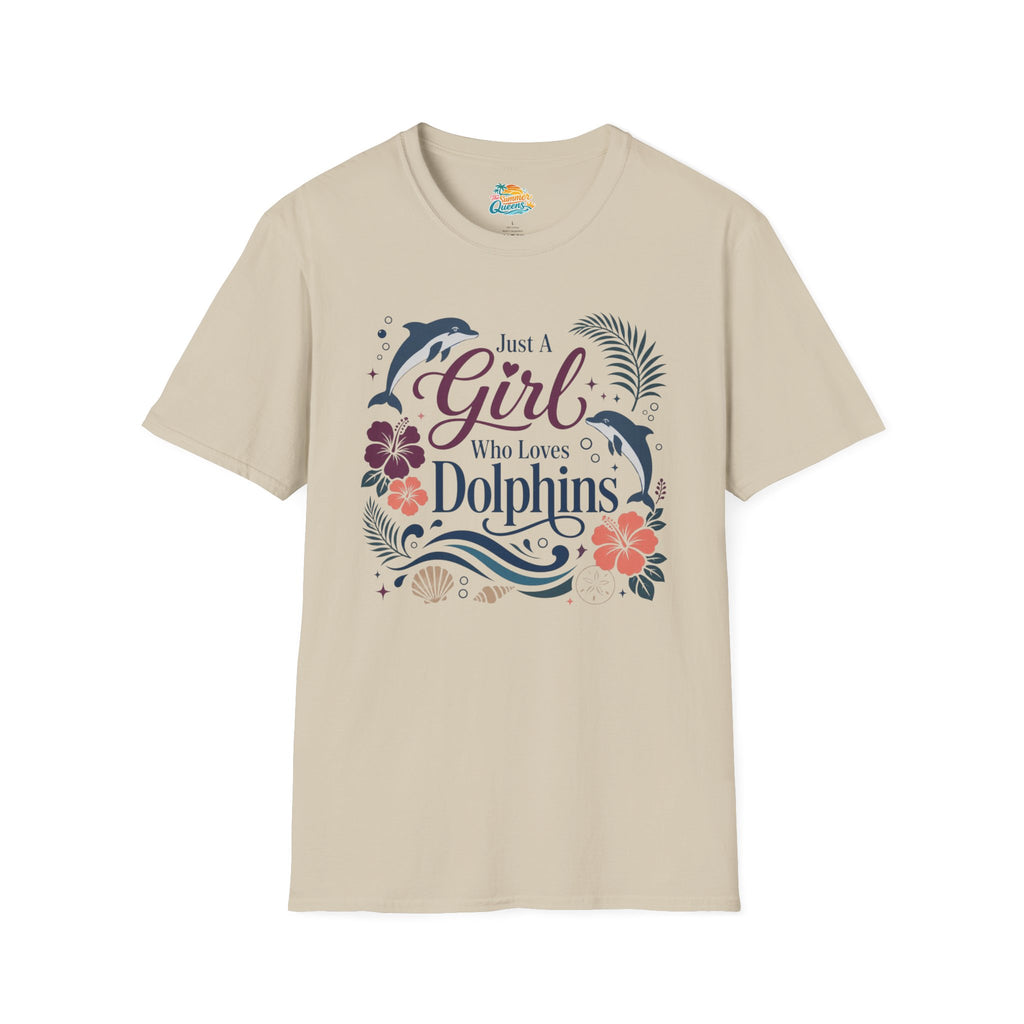 Just A Girl Who Loves Dolphins T‑Shirt