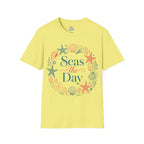 Seas The Day T-Shirt — Nautical Shell & Starfish Beach Tee