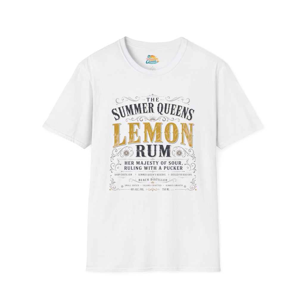 The Summer Queens Lemon Rum Label T-Shirt