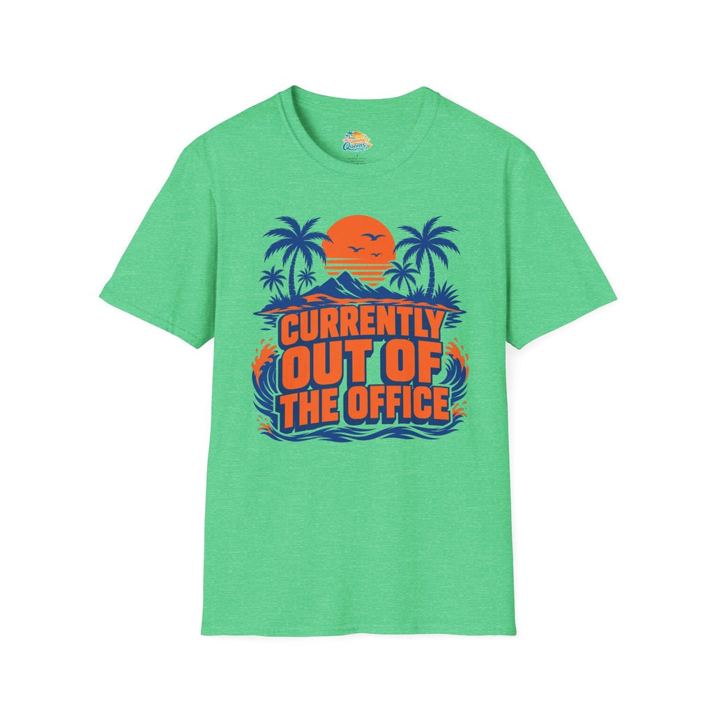 Currently Out of the Office Beach T-Shirt -  Tropical Vacation Graphic Tee