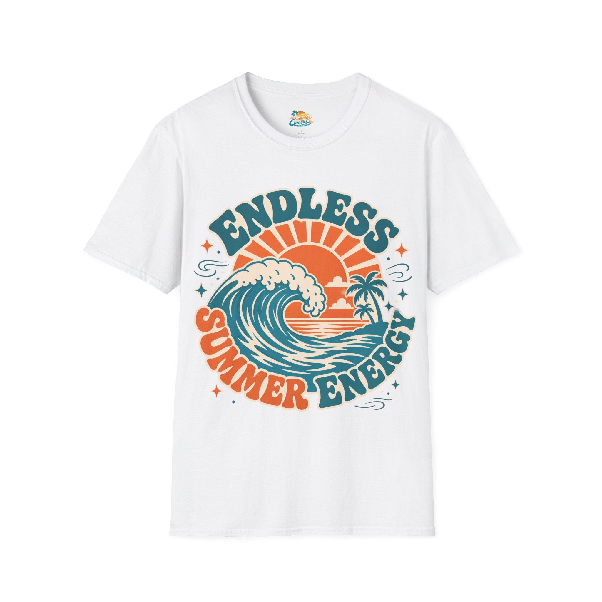Endless Summer Energy T-Shirt — Retro Surf Wave Graphic Tee