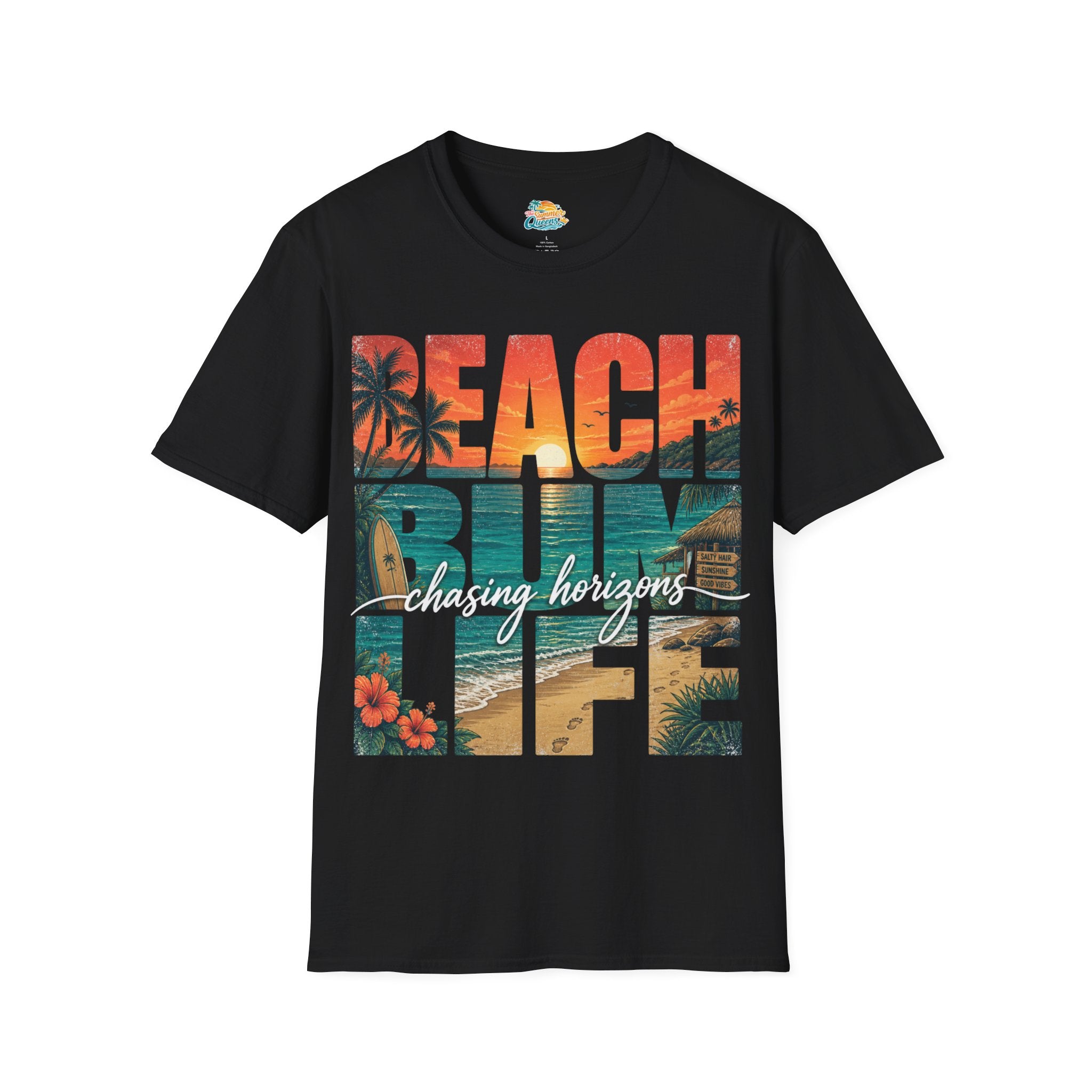 Beach Bum Life T-Shirt – Tropical Surfing Vacation Graphic Tee