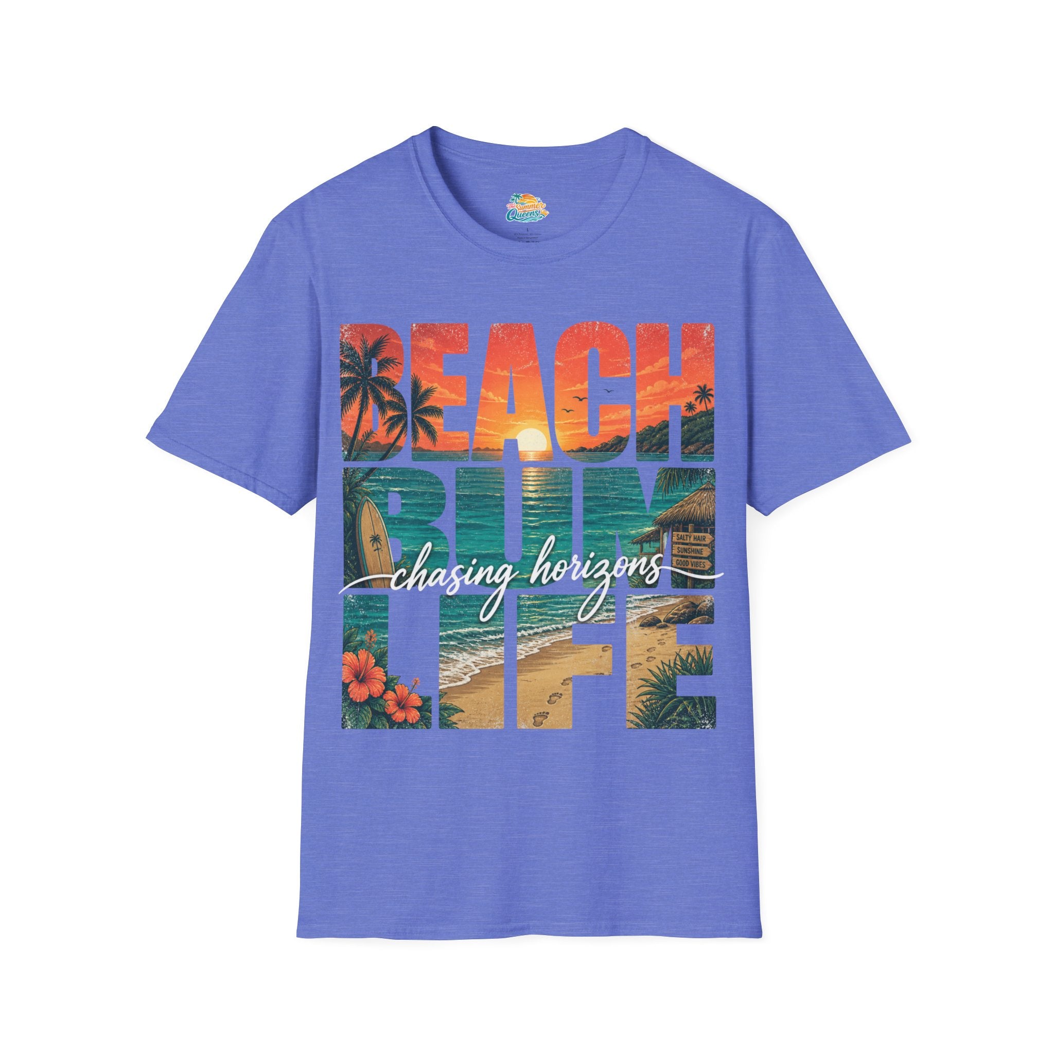 Beach Bum Life T-Shirt – Tropical Surfing Vacation Graphic Tee