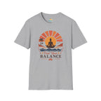 Find Your Balance T-Shirt — Yoga Sunset Meditation Tee