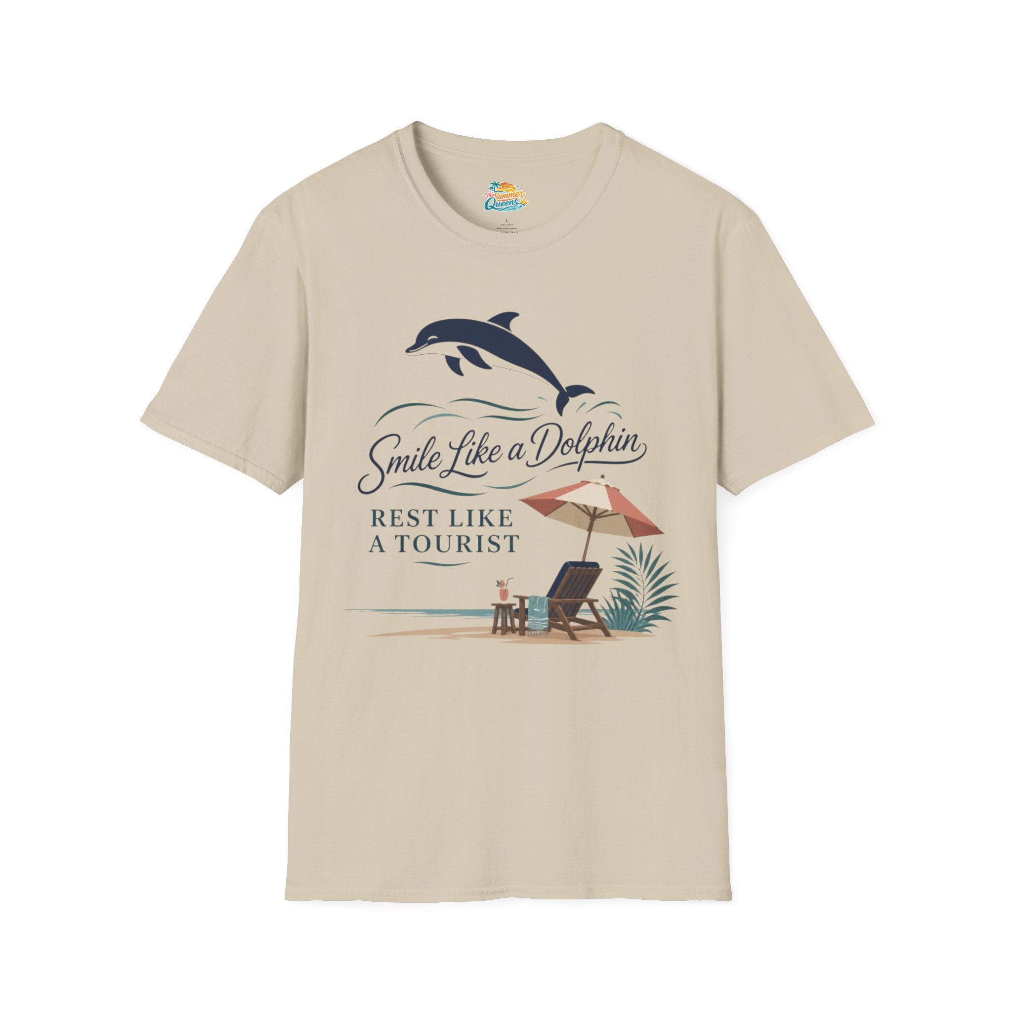 Smile Like a Dolphin Beach T-Shirt