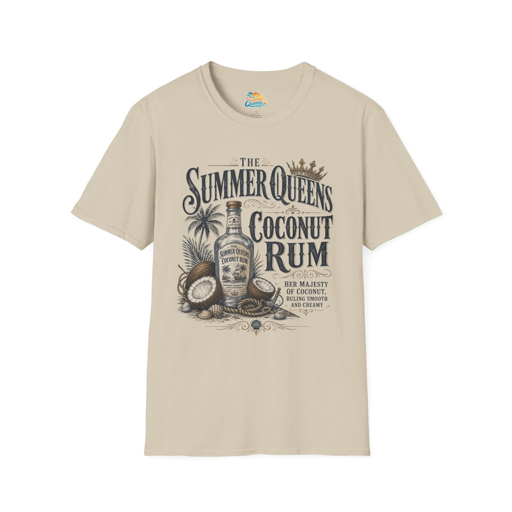 The Summer Queens Coconut Rum Bottle T-Shirt