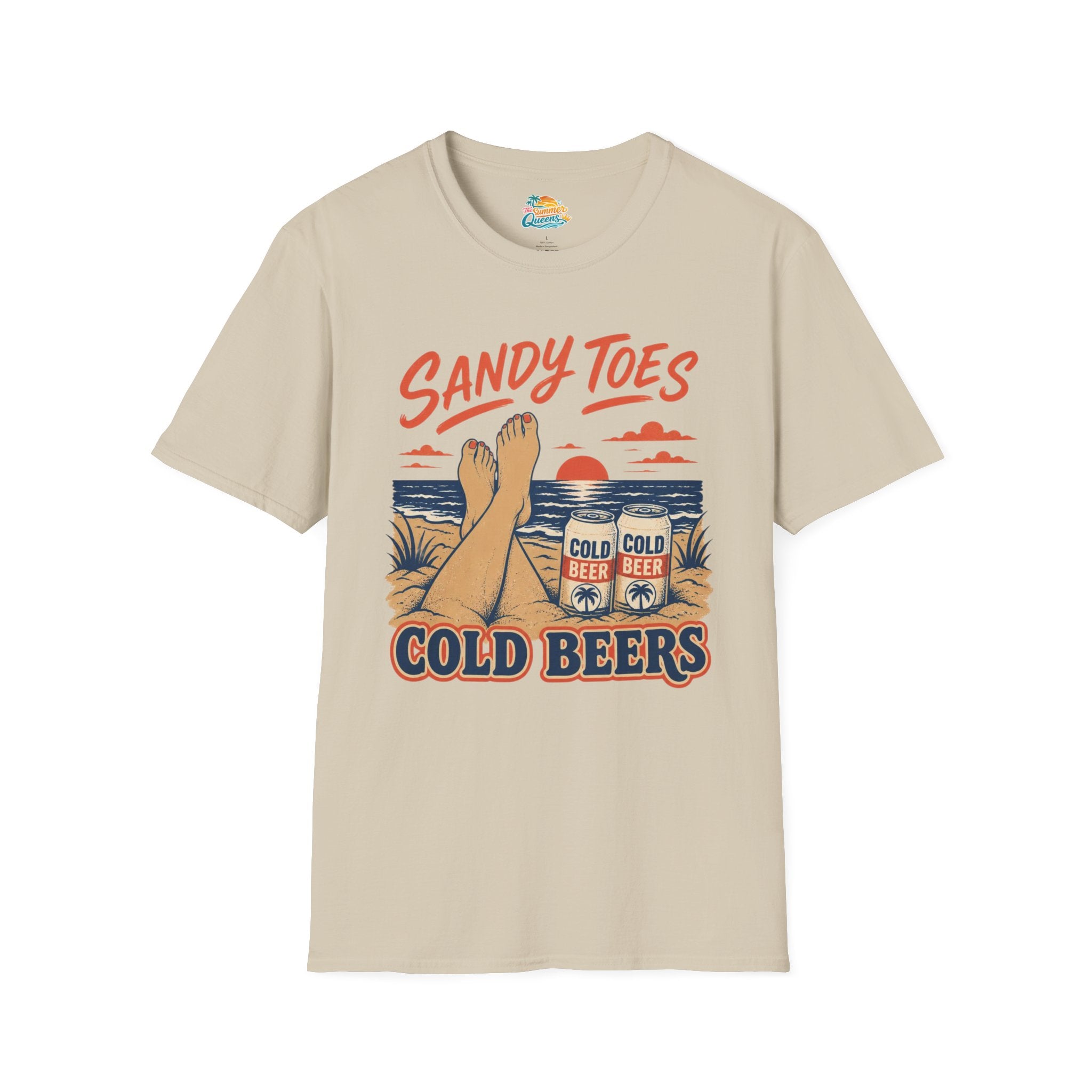 Sandy Toes Cold Beers T-Shirt