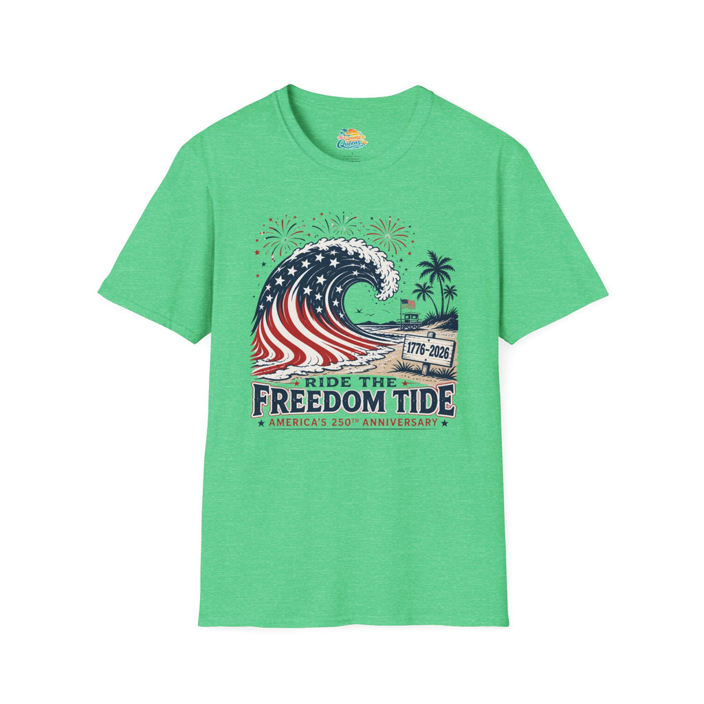 Ride the Freedom Tide Beach T-Shirt