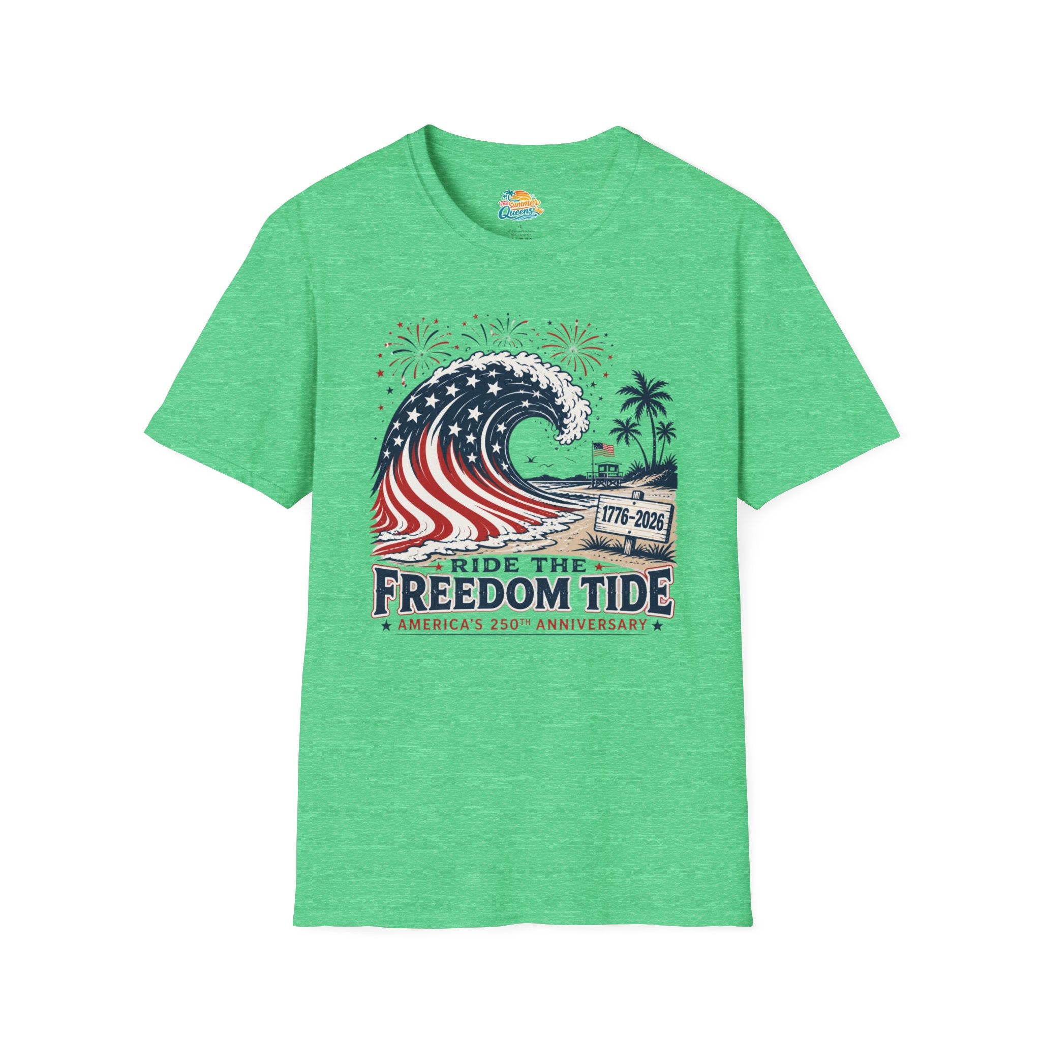 Ride the Freedom Tide Beach T-Shirt
