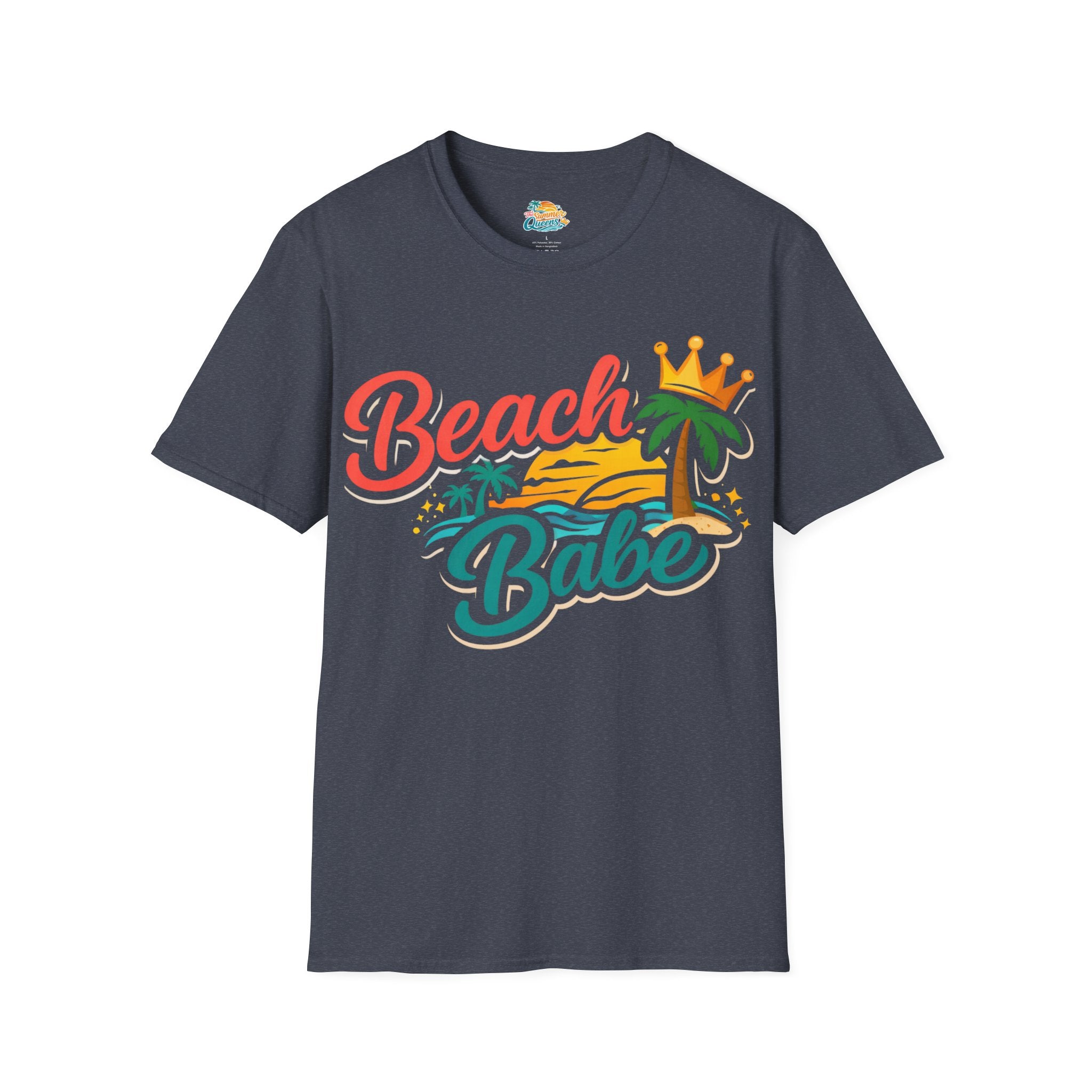 Beach Babe T-Shirt — Tropical Palm Sunset Graphic Tee