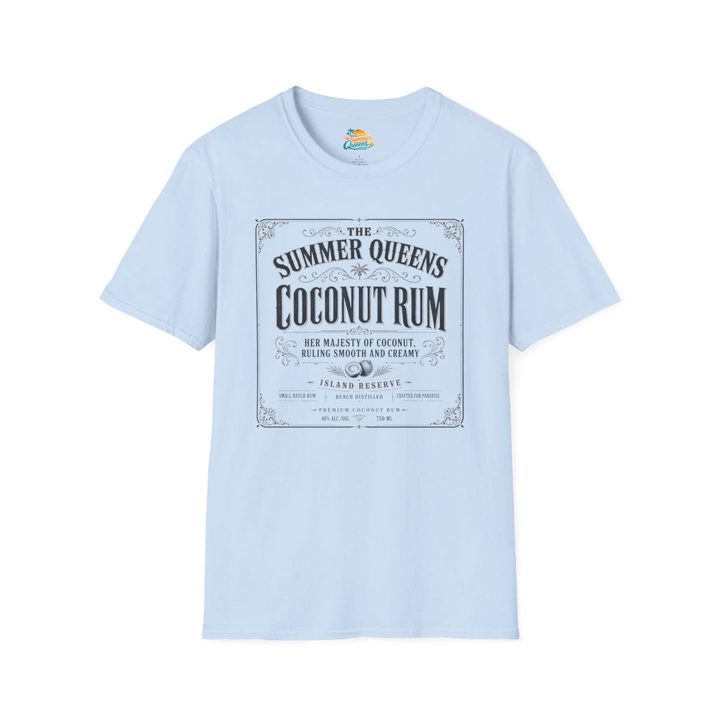 The Summer Queens Coconut Rum Label T-Shirt