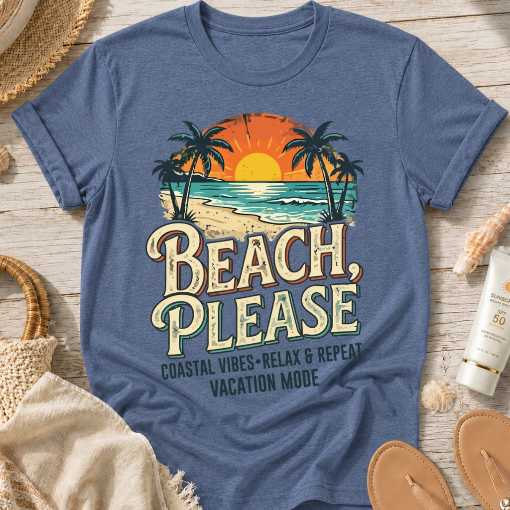 Beach Please Coastal T-Shirt