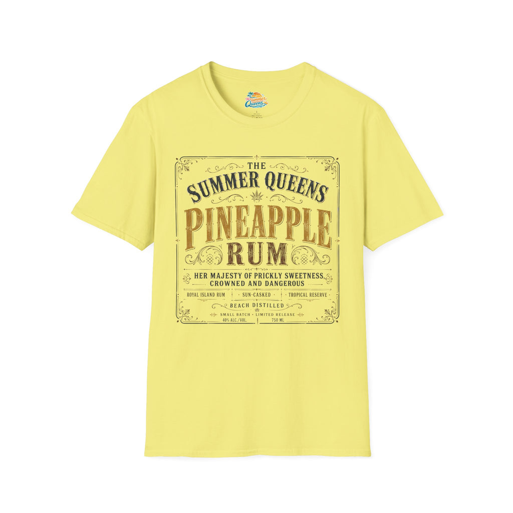 The Summer Queens Pineapple Rum Label T-Shirt