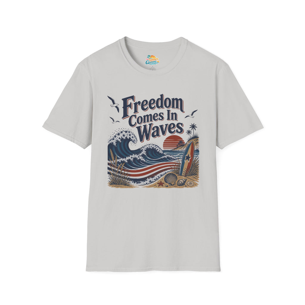 Freedom Comes In Waves T-Shirt