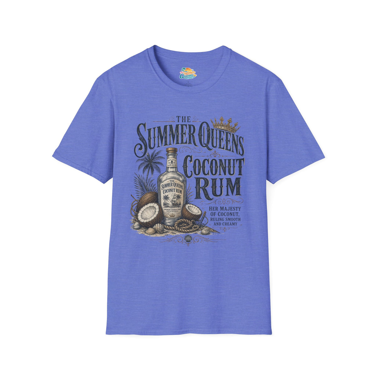 The Summer Queens Coconut Rum Bottle T-Shirt