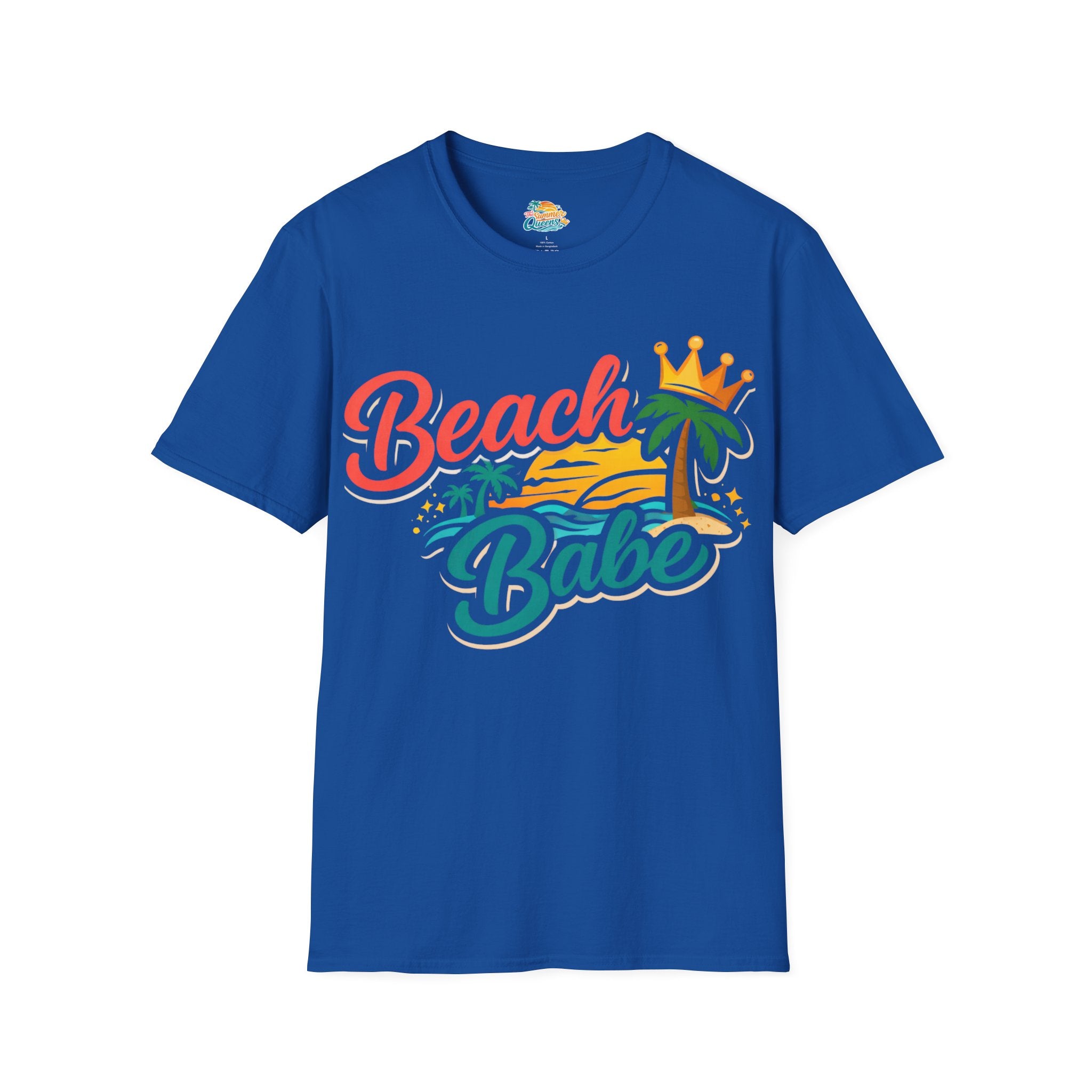 Beach Babe T-Shirt — Tropical Palm Sunset Graphic Tee