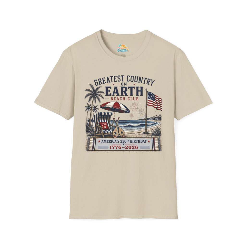 Greatest Country on Earth Beach Club T-Shirt