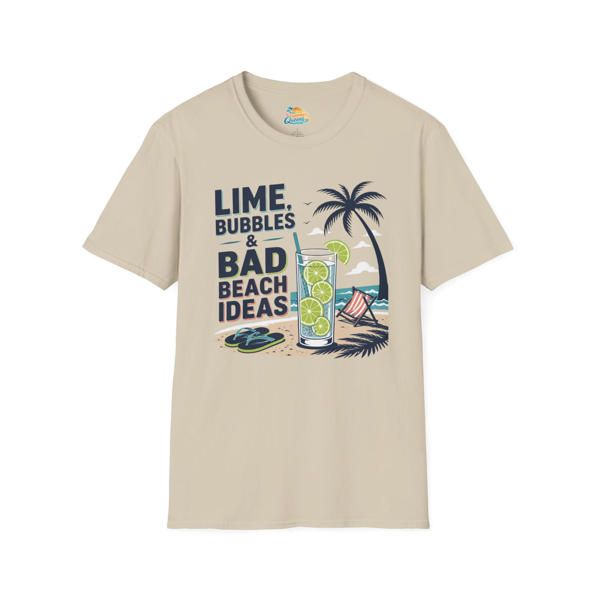 Lime, Bubbles & Bad Beach Ideas T-Shirt