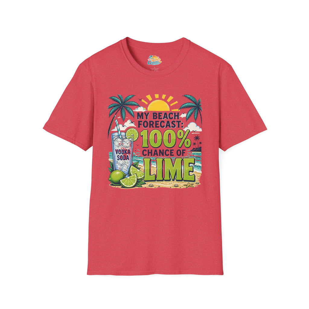 My Beach Forecast: 100% Chance of Lime T-Shirt