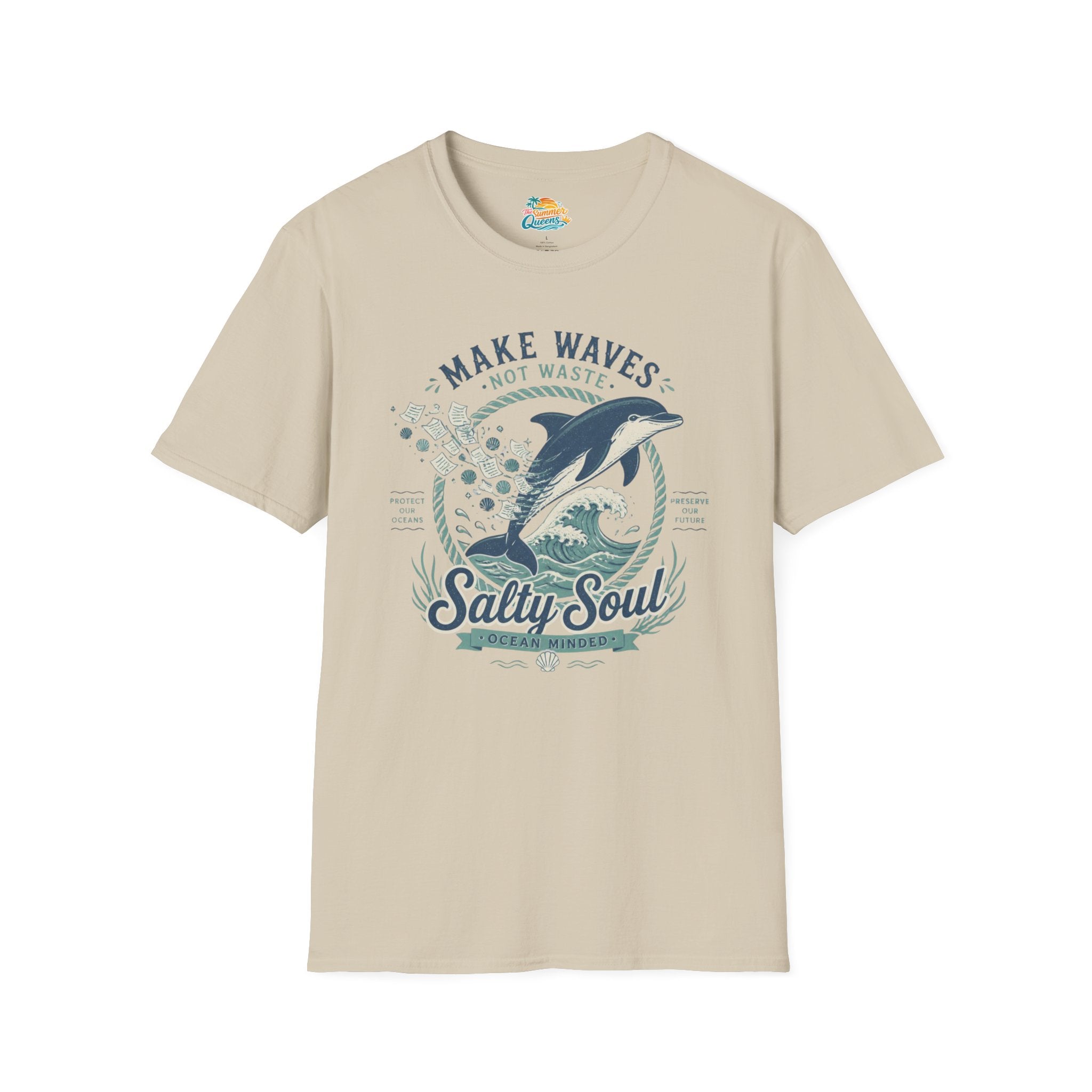 Make Waves Not Waste Dolphin T-Shirt