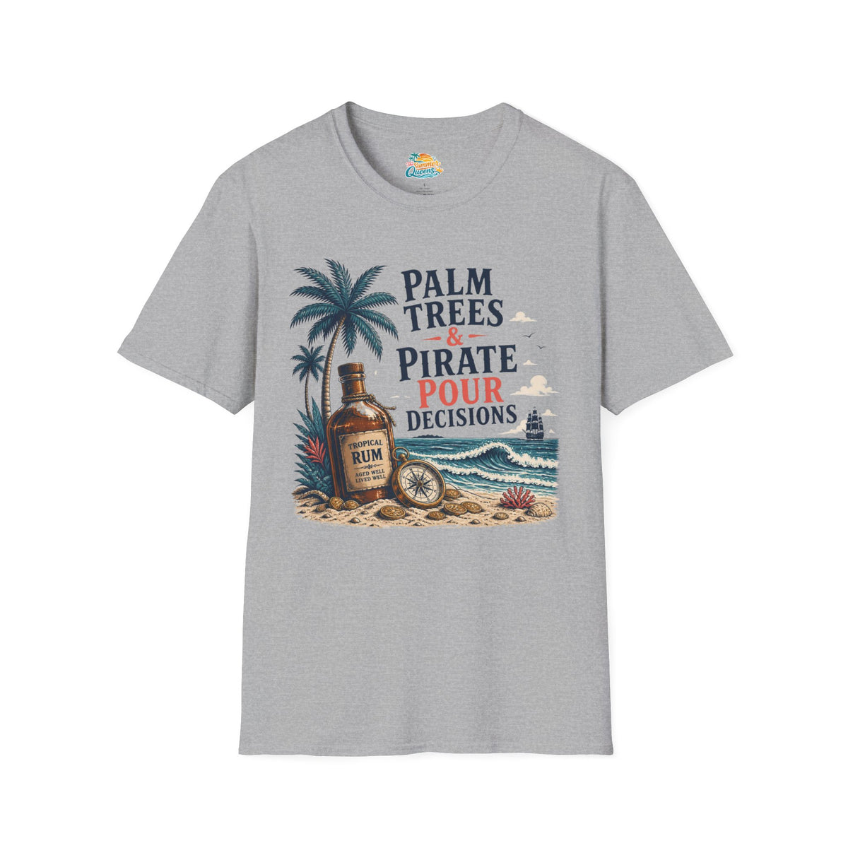 Palm Trees & Pirate Pour Decisions T-Shirt