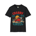 Crabby But Chill T-Shirt — Retro Beach Crab Graphic Tee