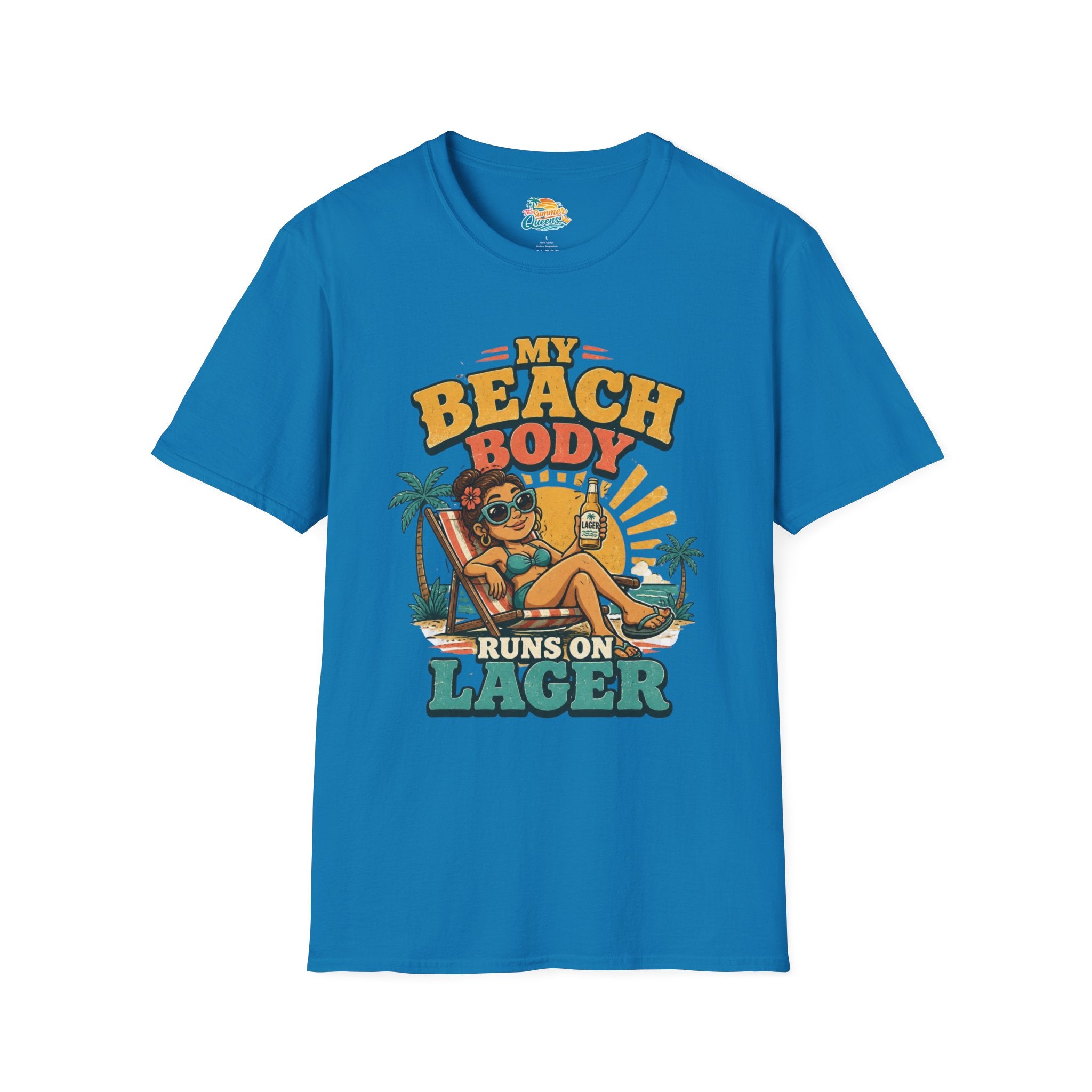 My Beach Body Runs on Lager T-Shirt