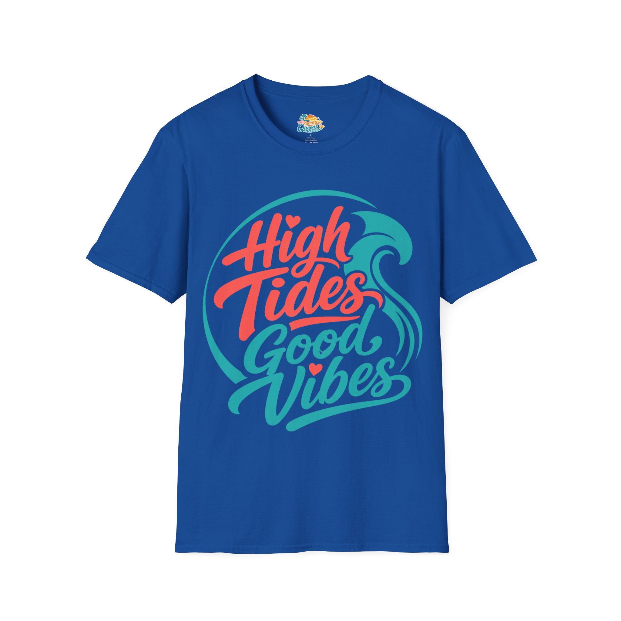 High Tides Good Vibes T-Shirt  -Beach Lifestyle Graphic Tee