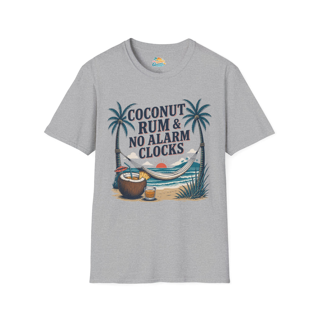 Coconut Rum & No Alarm Clocks T-Shirt