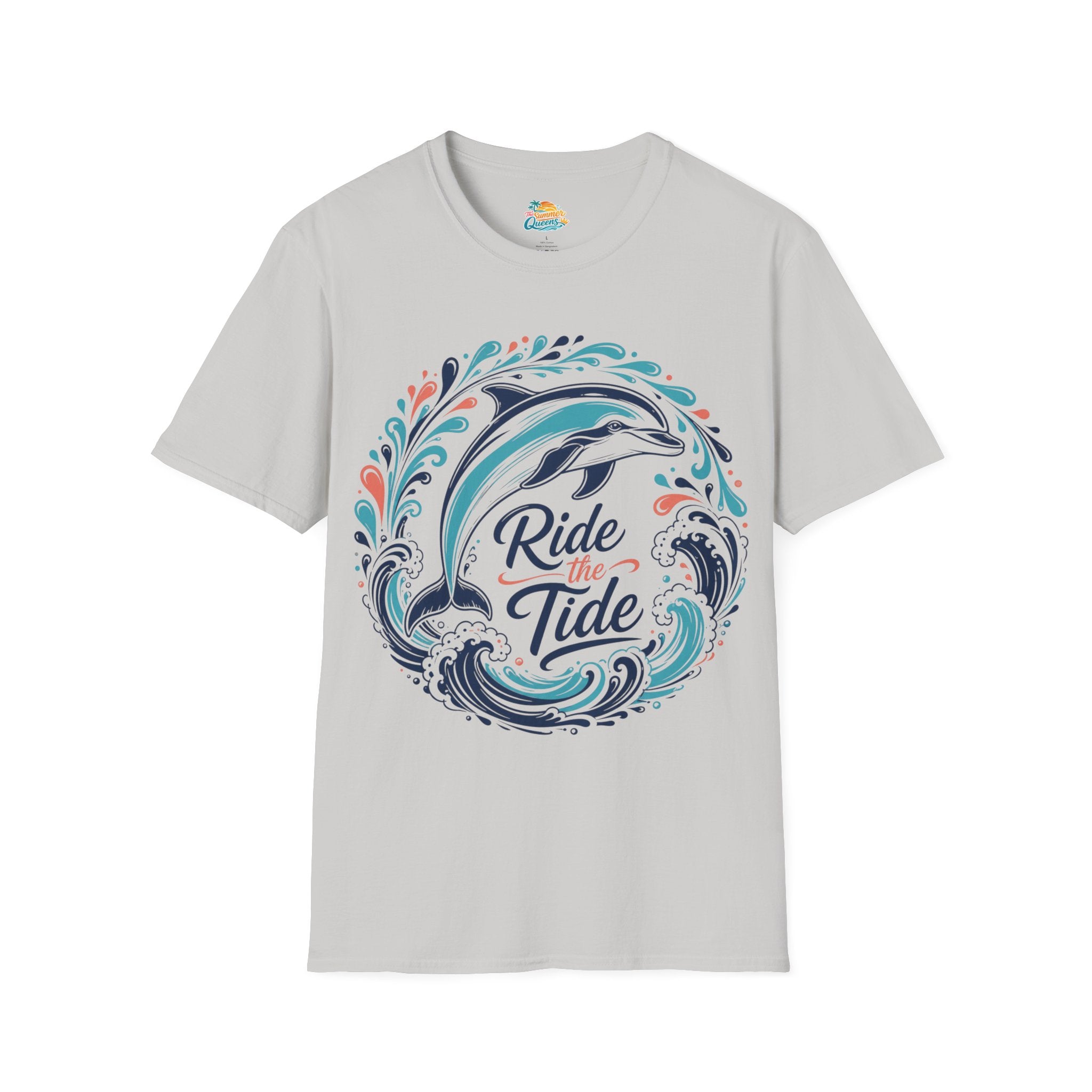 Ride the Tide Dolphin Wave T-Shirt
