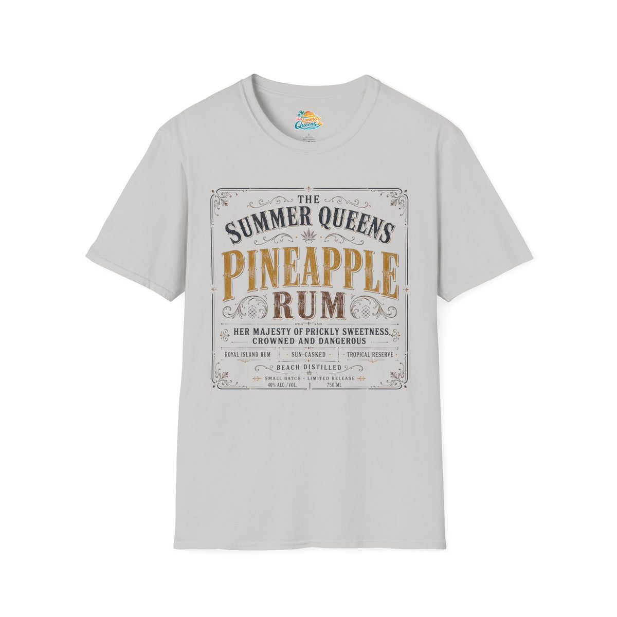 The Summer Queens Pineapple Rum Label T-Shirt