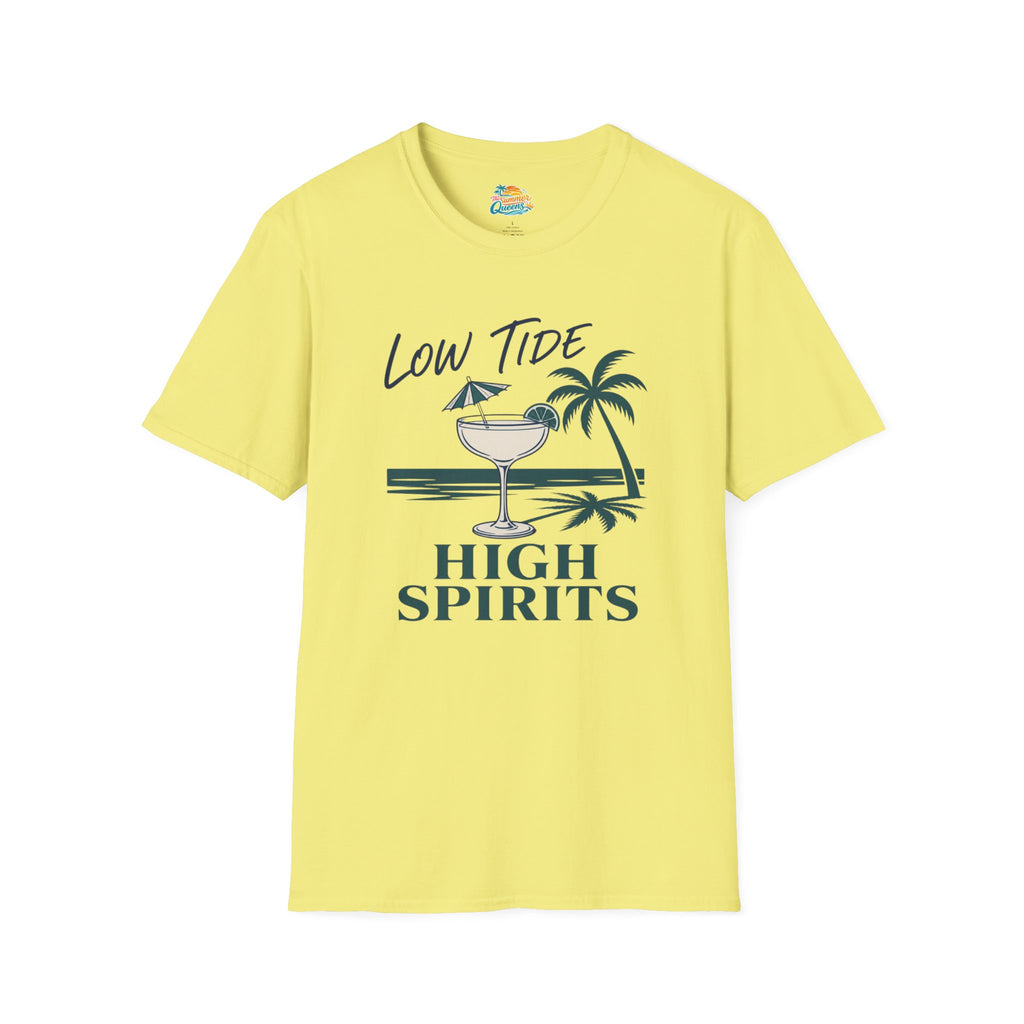 Low Tide High Spirits Cocktail T‑Shirt