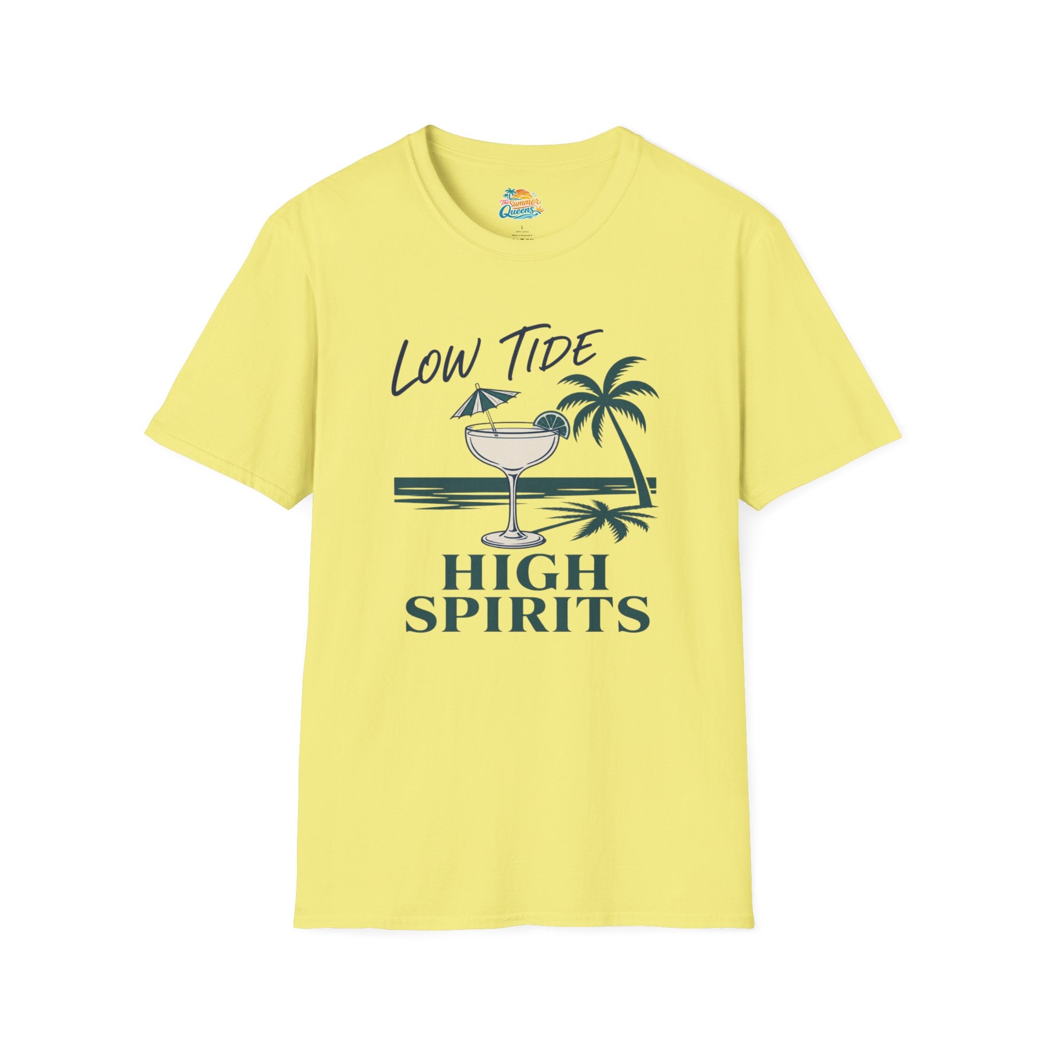 Low Tide High Spirits Cocktail T‑Shirt