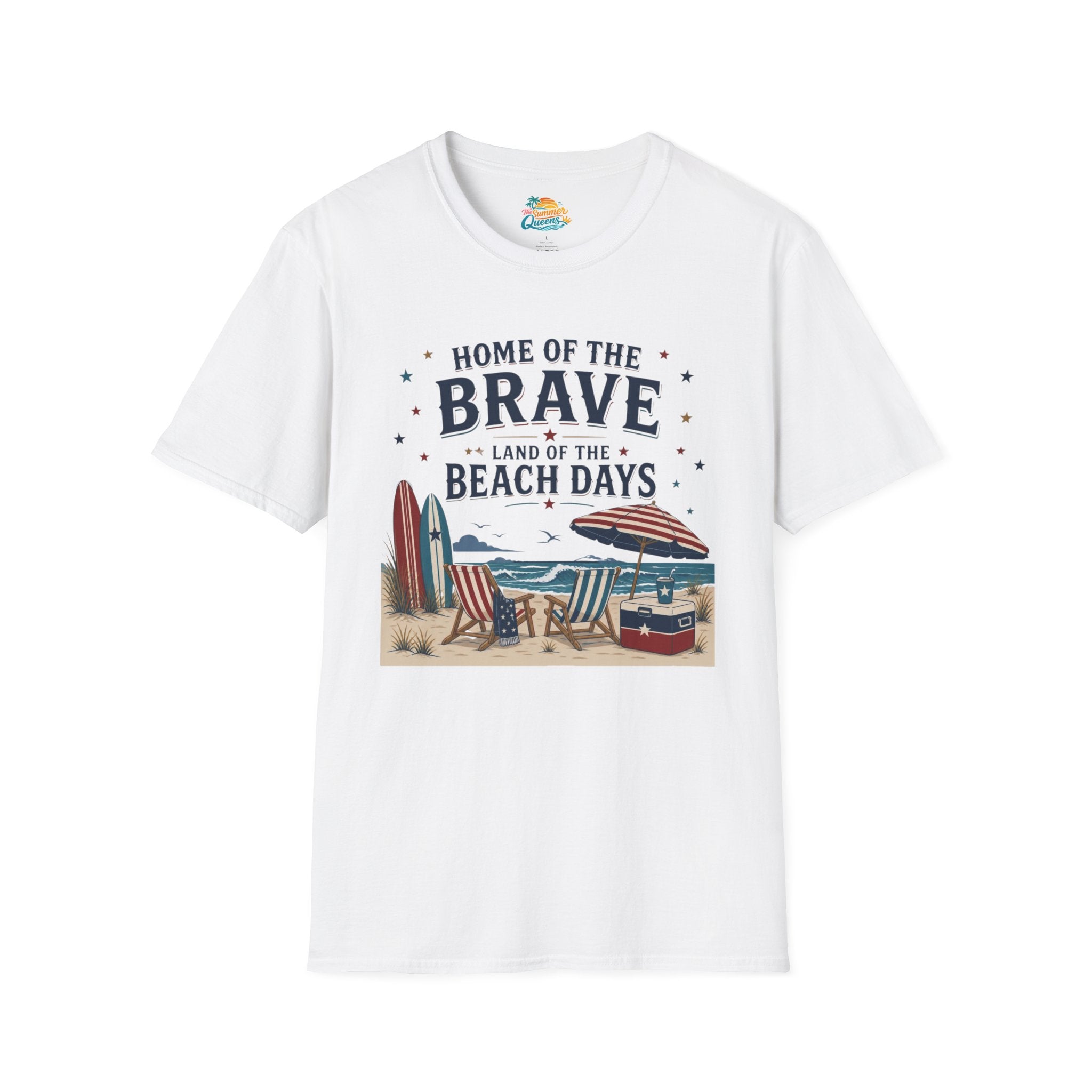 Home of the Brave, Land of the Beach Days T-Shirt