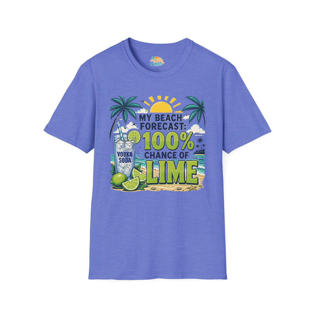 My Beach Forecast: 100% Chance of Lime T-Shirt