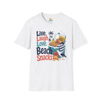 Live, Laugh, Love, Beach Snacks T-Shirt