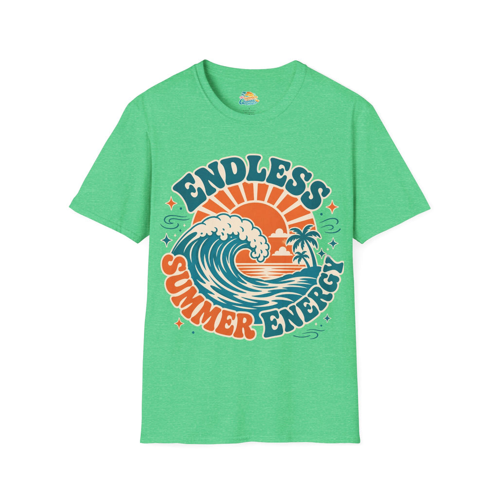 Endless Summer Energy T-Shirt — Retro Surf Wave Graphic Tee