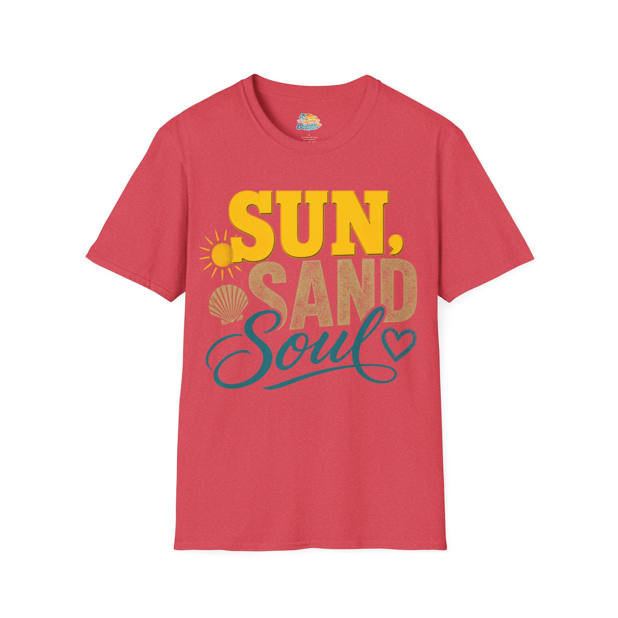 Sun, Sand & Soul Beach T-Shirt – Summer Vacation Shell Graphic Tee