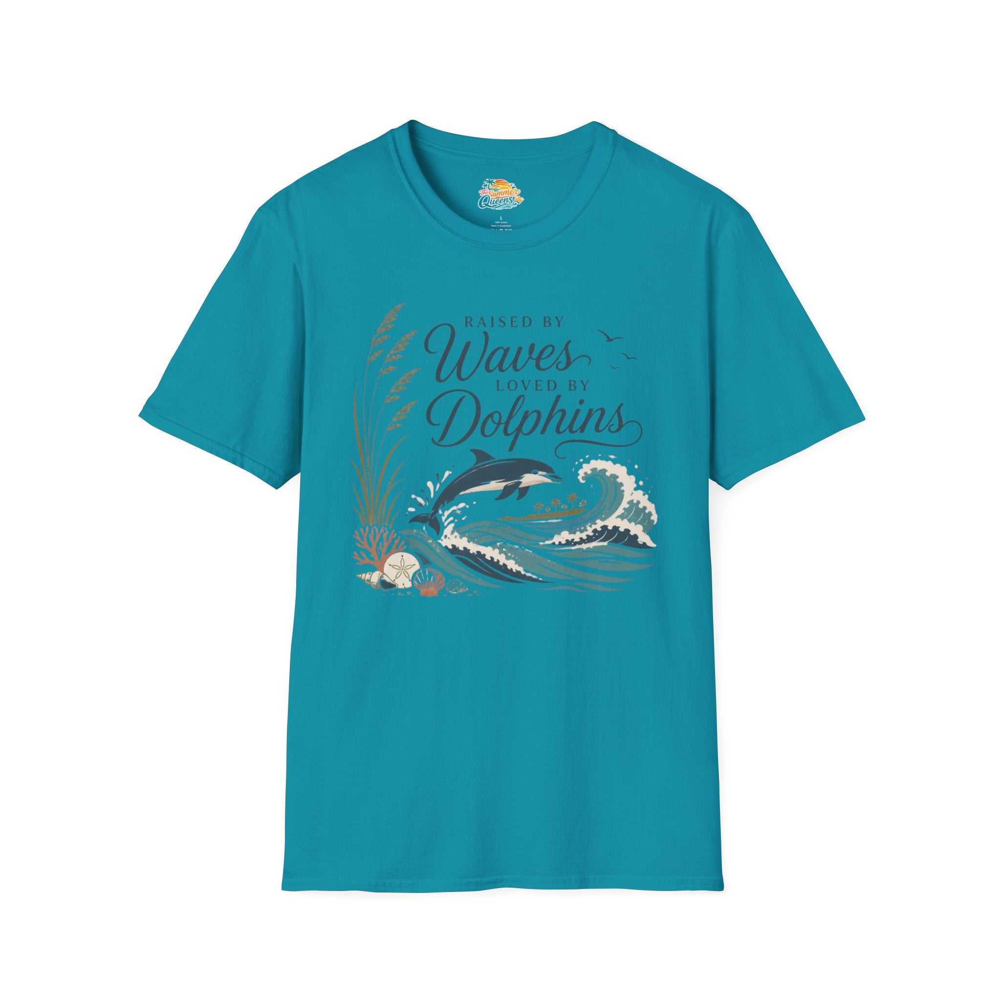 Raised by Waves, Loved by Dolphins T-Shirt