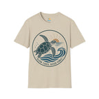 Slow Tides, Good Vibes T-Shirt —  Sea Turtle Coastal Graphic Tee