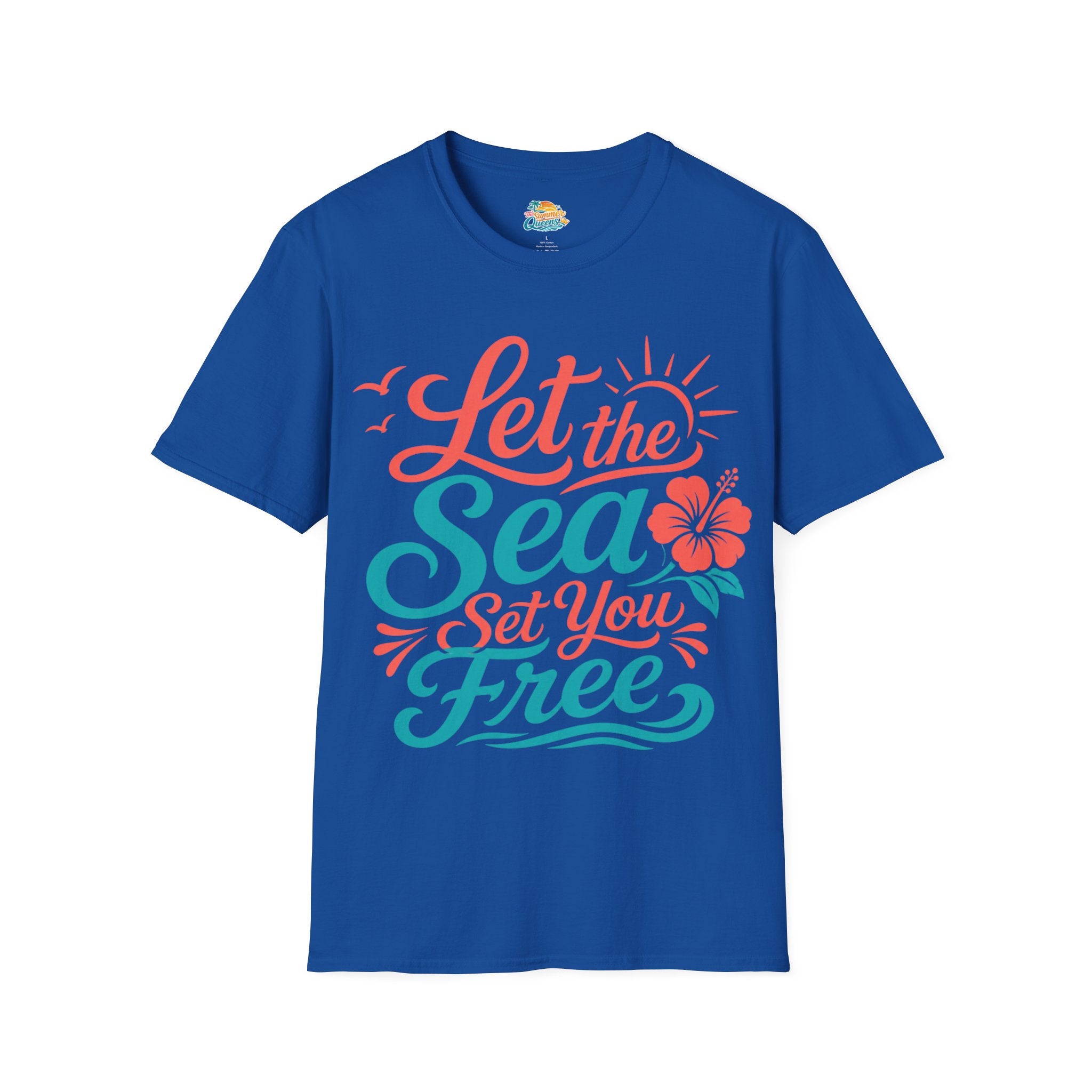 Let the Sea Set You Free T-Shirt — Beachy Coastal Graphic Tee