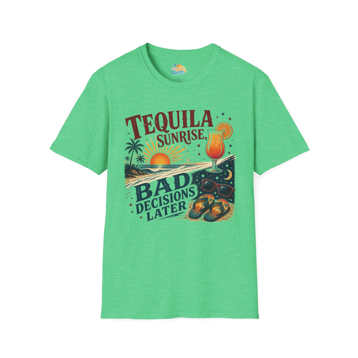 Tequila Sunrise Bad Decisions Later T-Shirt
