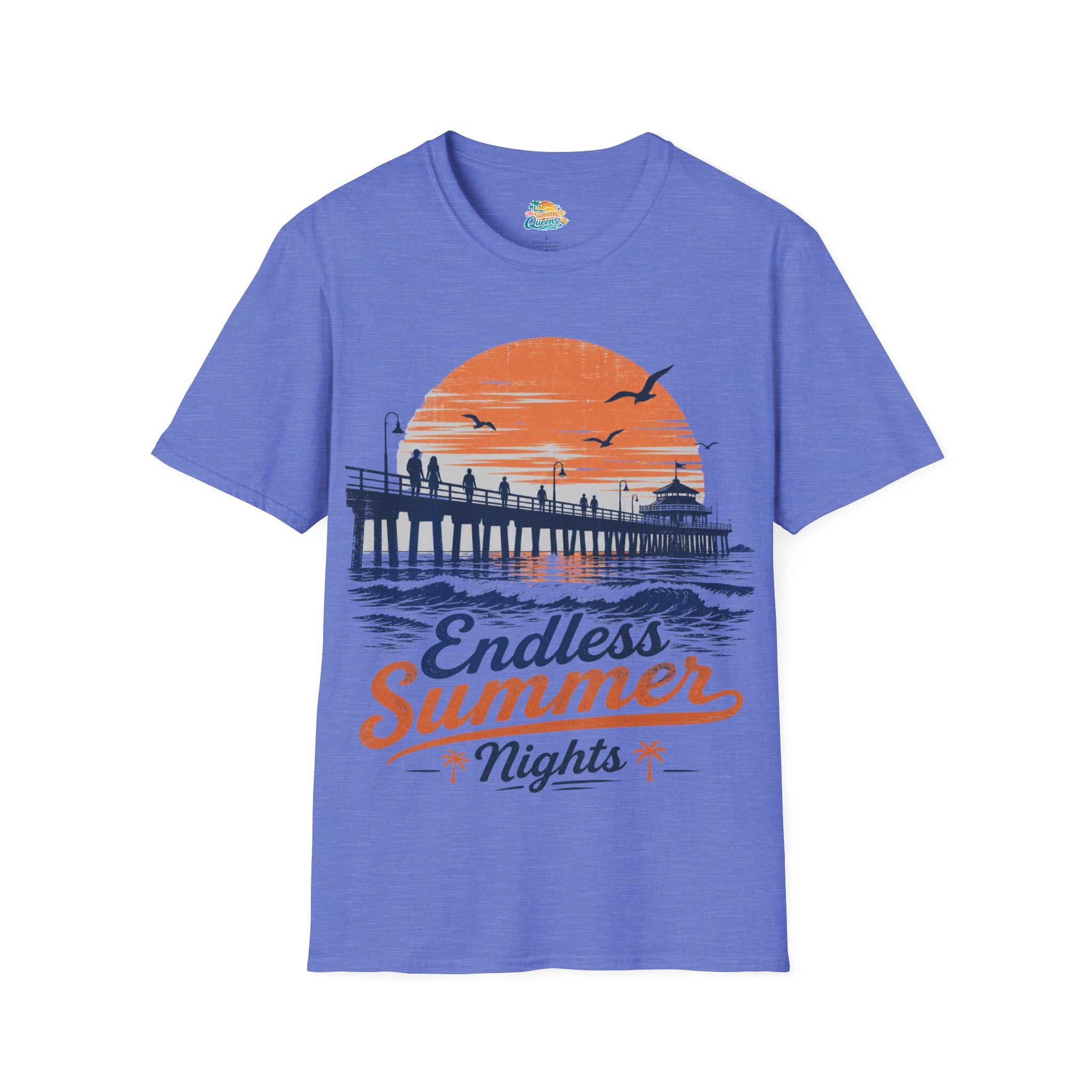 Endless Summer Nights T-Shirt — Vintage Pier Sunset Beach Tee