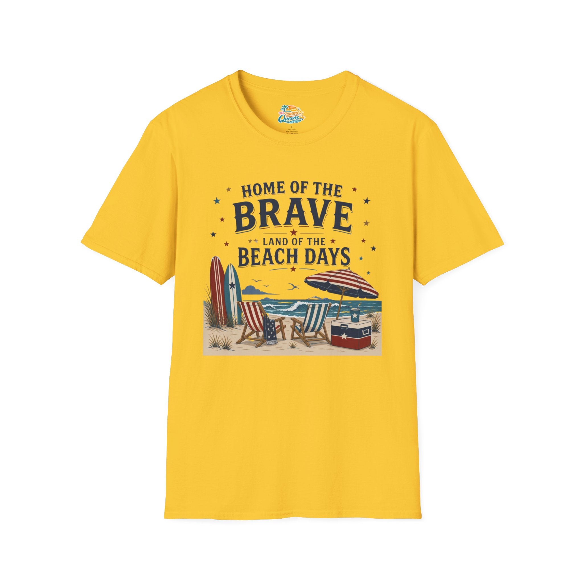 Home of the Brave, Land of the Beach Days T-Shirt