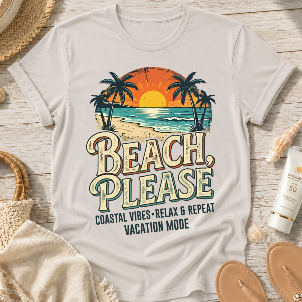 Beach Please Coastal T-Shirt