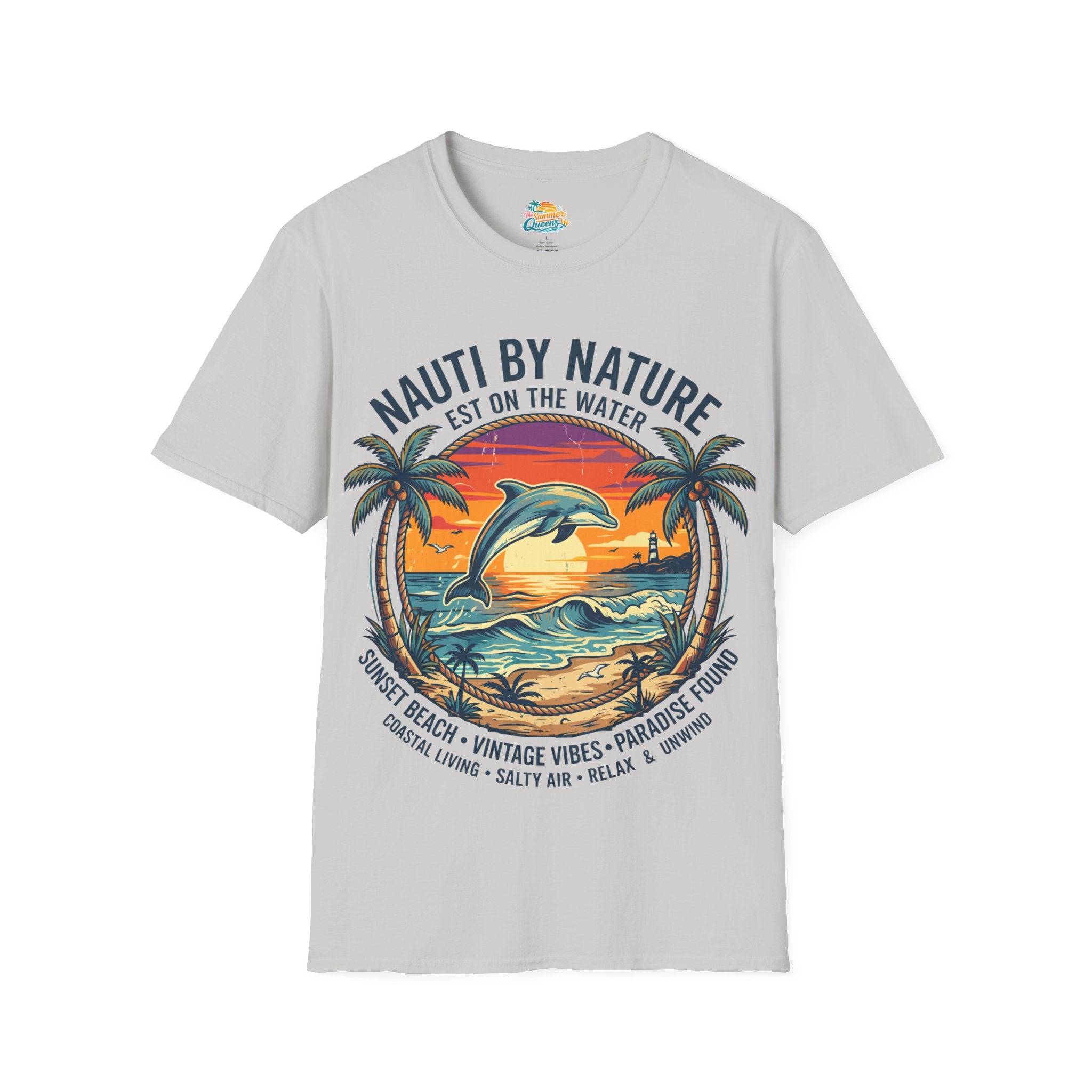 Nauti By Nature EST On The Water - Dolphin Sunset T-Shirt