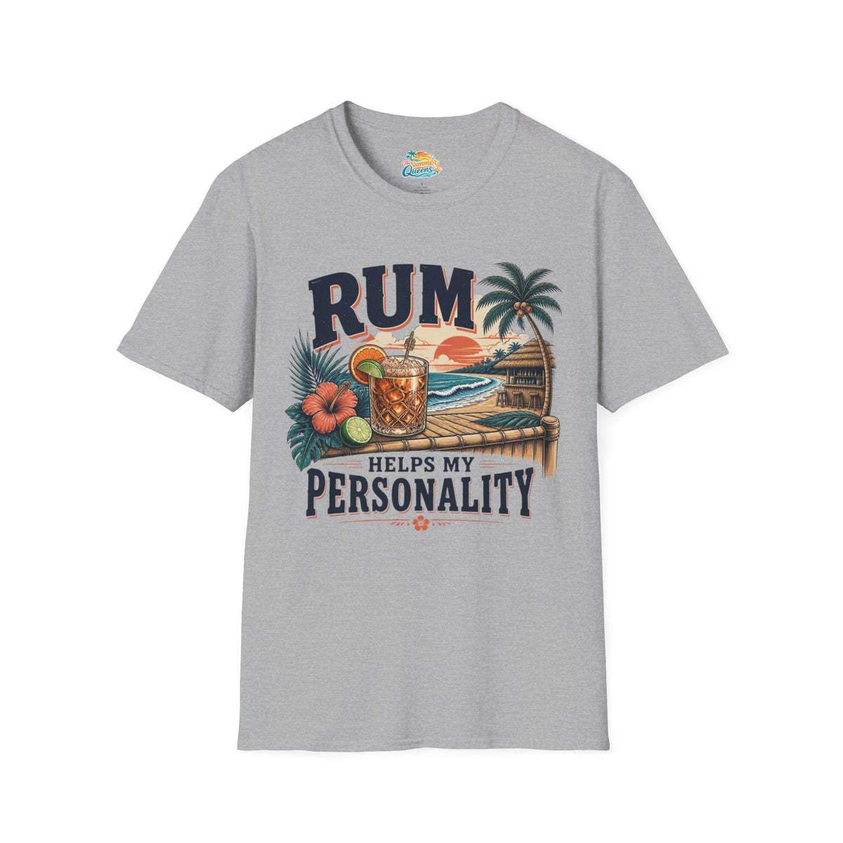 Rum Helps My Personality T-Shirt